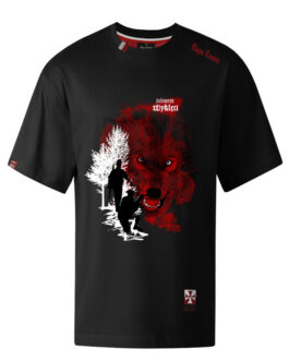 Koszulka patriotyczna męska - wyklęci - czarna