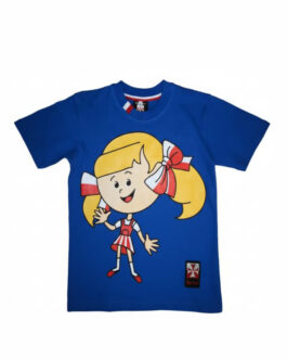 Koszulka patriotyczna dziecięca – Pola – niebieska