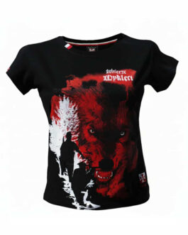 Koszulka patriotyczna damska - wyklęci - czarna