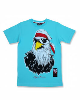 Koszulka patriotyczna dziecięca - orzeł luzak - pistacja