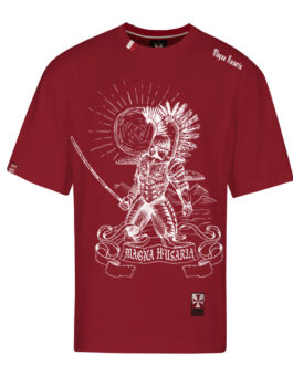 Koszulka patriotyczna, męska - husarz, czerwona