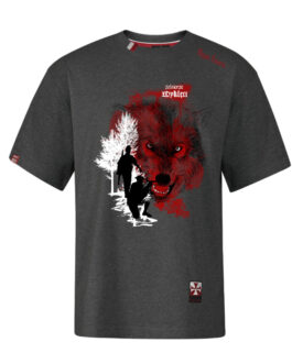 Koszulka patriotyczna męska - wyklęci - szara c.