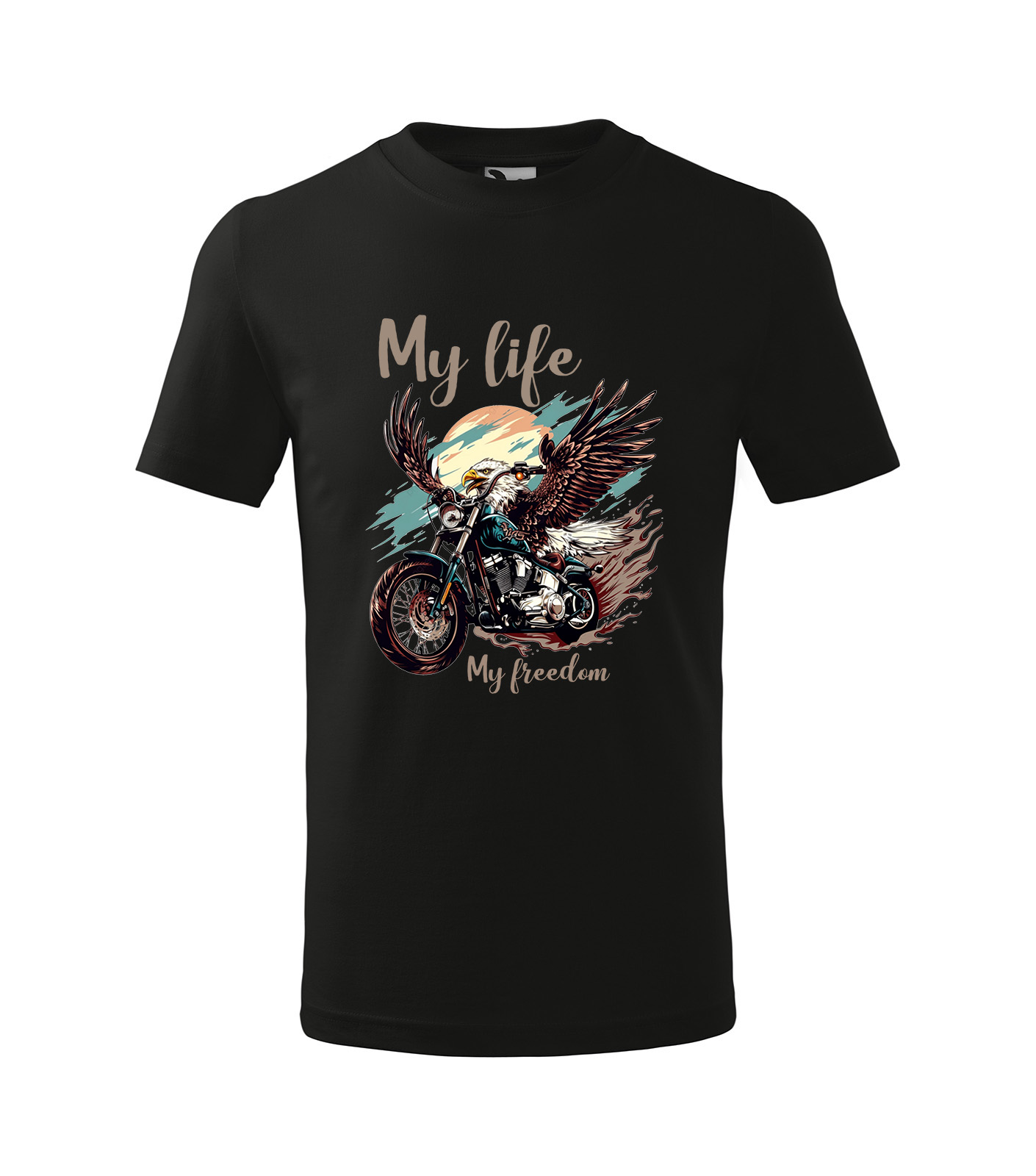 Koszulka motocyklowa "my life my freedom"