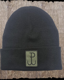 Czapka z haftem -Polska Walcząca (4) kolor czarny.