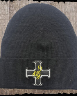 Czapka z haftem -4 Pułk Pancerny Skorpion PSZ  - kolor czarny.