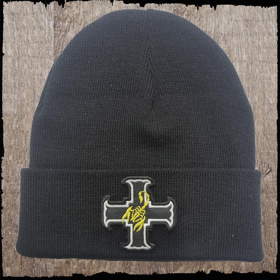 Czapka z haftem -4 Pułk Pancerny Skorpion PSZ  - kolor czarny.