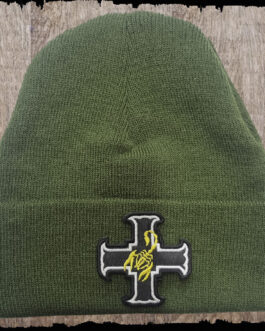 Czapka z haftem -4 Pułk Pancerny Skorpion PSZ  - kolor khaki.