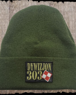 Czapka z haftem -Dywizjon 303 (2)  - kolor khaki.
