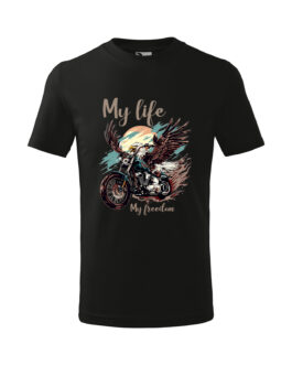 Koszulka motocyklowa "my life my freedom"