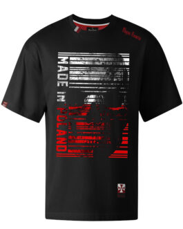 Koszulka patriotyczna, męska - made in poland, czarna