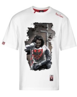 Koszulka patriotyczna męska - Grunwald 1410 - biała