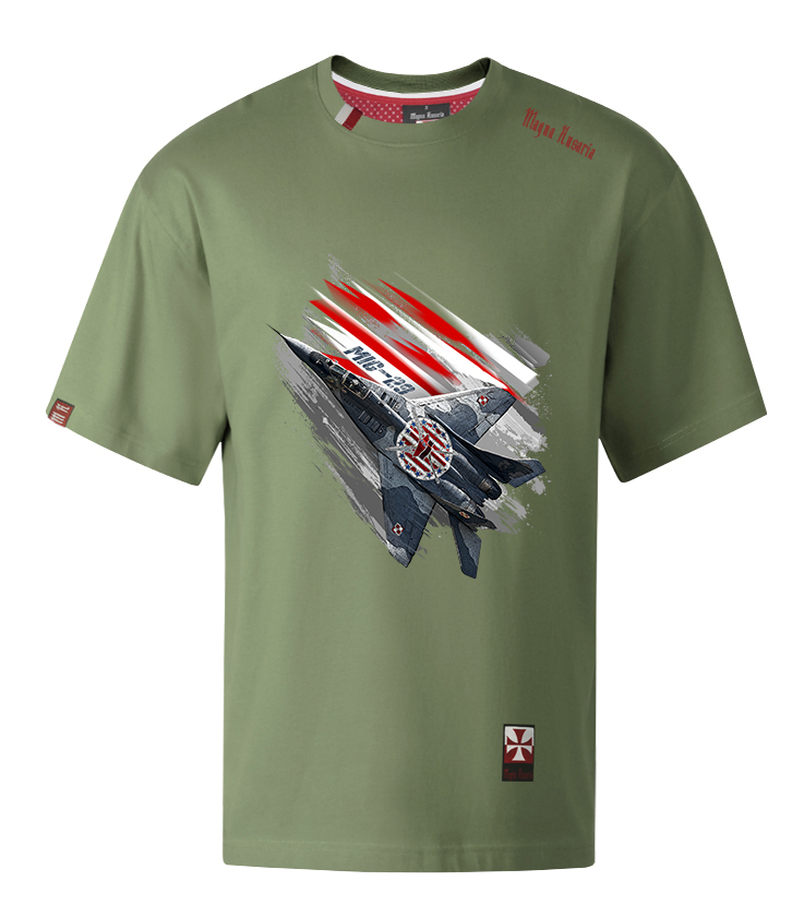 Koszulka męska - MIG 29 (zielona)
