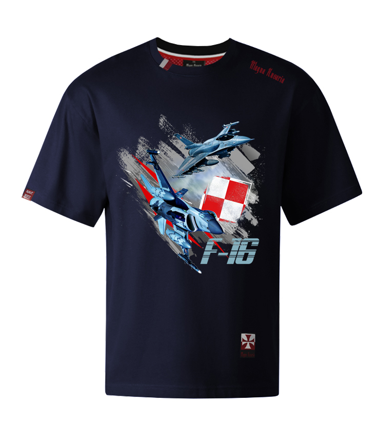 Koszulka męska - F 16 (granatowa)