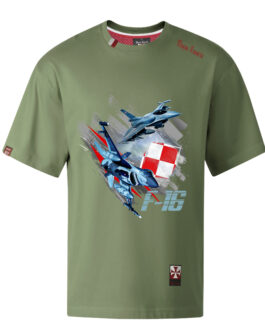 Koszulka męska - F 16 (zielona)