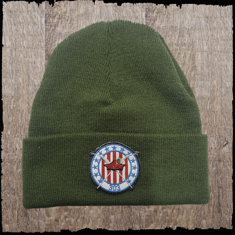 Czapka z haftem -Dywizjon 303- kolor khaki.