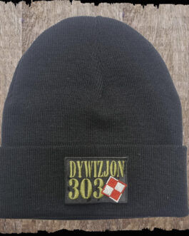 Czapka z haftem -Dywizjon 303 (2)  - kolor czarny.