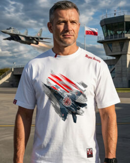 Koszulka męska - MIG 29 (biała)