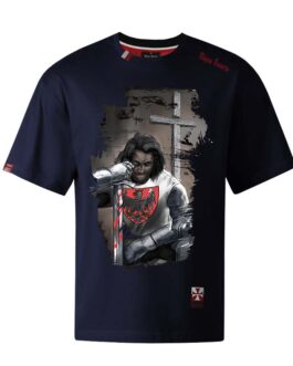 Koszulka patriotyczna męska - Grunwald 1410 - granatowa