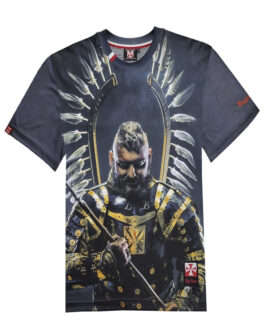 Koszulka patriotyczna męska - skrzydlata jazda - czarna