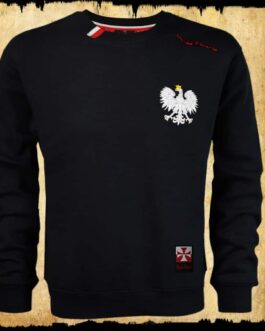 Bluza patriotyczna - orzeł (odb)- czarna.