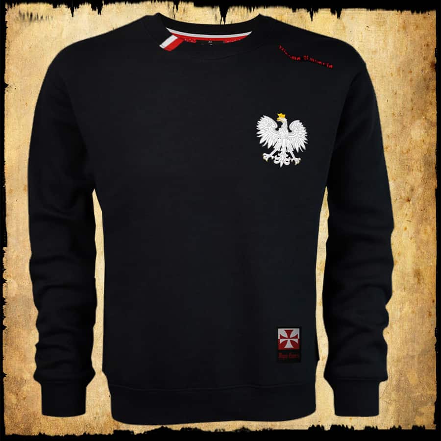 Bluza patriotyczna - orzeł (odb)- czarna.